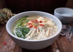 白玉菇豆腐汤