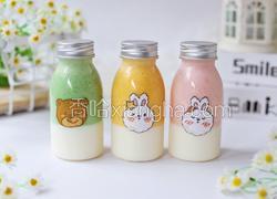 自制缤纷水果撞奶