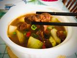 砂锅红烧牛腩炖冬瓜