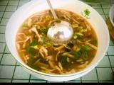酸辣肉丝汤