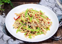 苋菜梗拌鸡丝