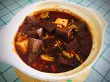 蒜蓉辣酱鸭血煲