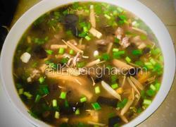 酸辣肉丝汤