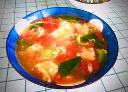 西红柿鸡蛋青菜汤