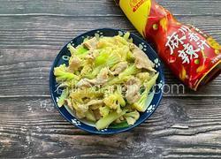 肉片炒花菜