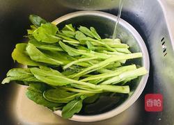 清炒菜心的做法图解1
