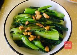 黄金蒜头淋芥兰的做法图解8
