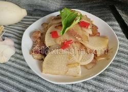 回锅肉炒白萝卜