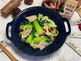 肉片炒上海青