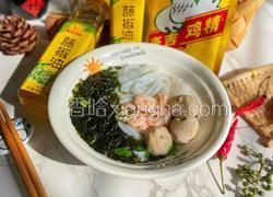 虾仁紫菜河粉
