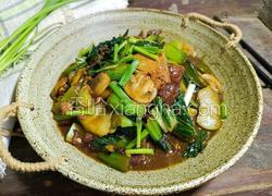 口蘑豆腐炖白菜