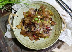酱油肉炒萝卜片