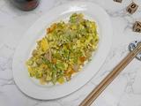 鸡蛋炒苦瓜碎