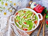 白玉菇炒莴笋
