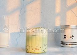 抹茶芋圆牛奶