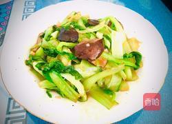 香菇炒油菜的做法图解9
