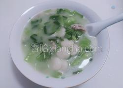 肉丝菜板圆子