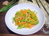 苋菜梗胡萝卜炒肉丝