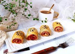 手抓饼培根肉松卷