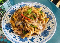 平菇炒肉片