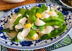 荷兰豆炒百合银杏仁