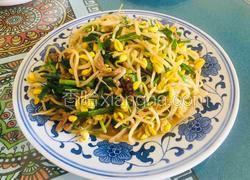 黄豆芽炒过油牛肉丝