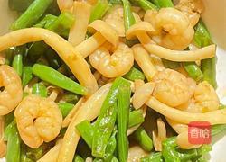 开始尝试地中海饮食的第2天丨虾仁海鲜菇四季豆一锅炒的做法图解8