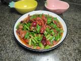 自制韭菜花儿炒肉