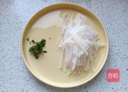 煎蛋萝卜丝汤的做法图解2