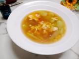 菜杆虾仁鸡蛋汤