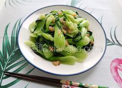猪油渣炒小棠菜