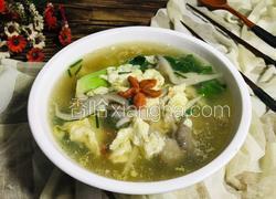 小白菜蘑菇蛋汤