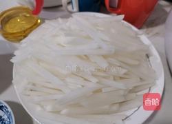 虾干炒萝卜丝的做法图解3