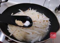 虾干炒萝卜丝的做法图解7