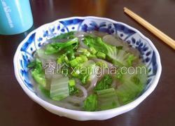 白菜山药粉丝汤