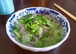 白菜山药粉丝汤