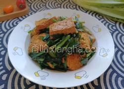 豆腐炒韭菜
