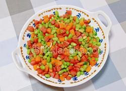 香肠炒毛豆米