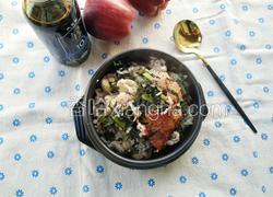  莴笋叶蚕豆焖饭