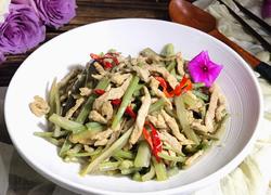 红菜苔梗炒肉