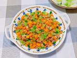 莴笋胡萝卜炒肉沫