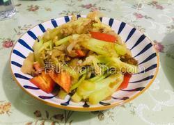 菜花炒肉片