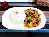 青瓜肉片饭
