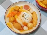 番茄浓汤丸子盖饭