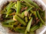 莴笋牛肉丝