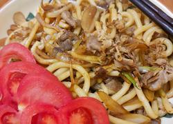 羊肉炒乌冬面
