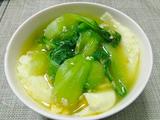 荷包蛋青菜汤