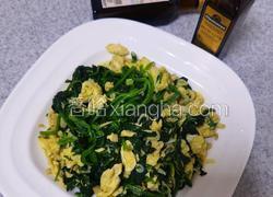 海米菠菜炒鸡蛋