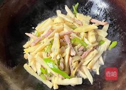 【春季养生菜】春笋白灼肉丝的做法图解7