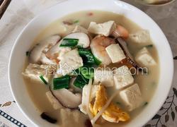 虾仁豆腐汤(三鲜汤)